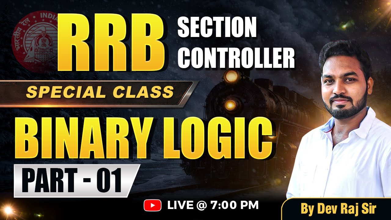 RRB SECTION CONTROLLER SPECIAL CLASS | REASONING BINARY LOGIC | SIVA REDDY LOGICS