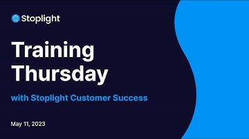 Stoplight Training Demo for Workspace Administrators (May 2023)