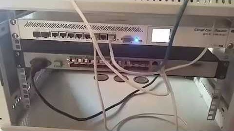 Network Setup Mikrotik CCR 1009 8G 1S 1S+