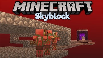 Going to the Nether in Skyblock! ▫ Minecraft 1.15 Skyblock (Tutorial Let