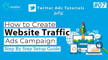 How to Create Twitter Website Traffic Ads in Tamil | #7