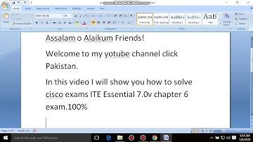 ITE Essential 7.0(v) chapter 6 exam answers!! cisco exams chapter 6 answers 100% by click Pakistan.!