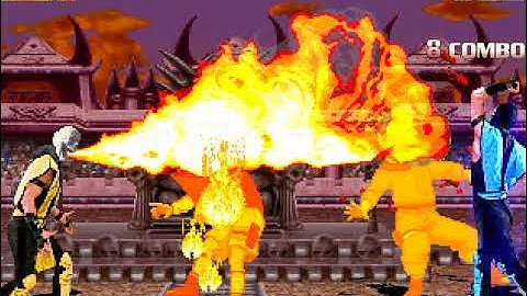 MUGEN - Naruto Kun and Sasuke Kun vs. Scorpion and Sub Zero