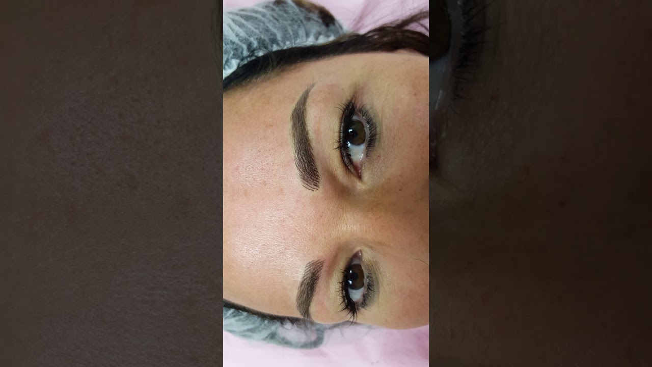 Natural Hairstrokes Eyebrows PMU by El Truchan @ Perfect Definition