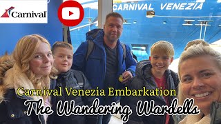 Carnival Venezia ~Embarkation from NYC cruise port