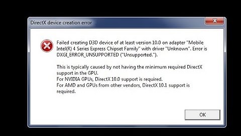Fix Driect X Device Creation Error || New Methood 2020 || [SOLVED]