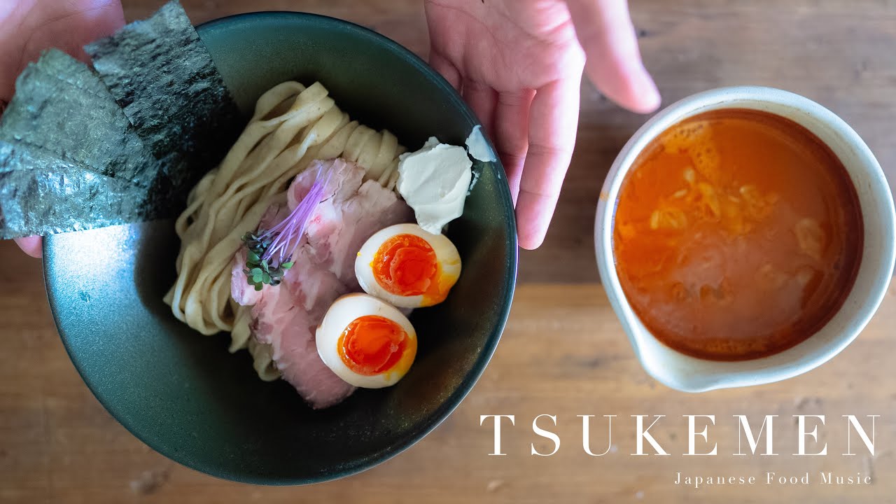 TSUKEMEN ( Dipping Ramen Noodles ) / 海老つけ麺の作り方  - Japanese food recipe[ASMR COOKING]