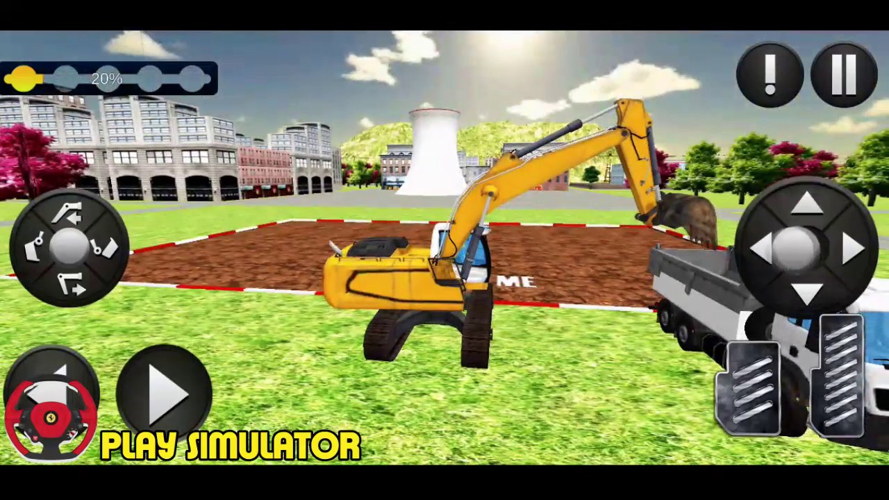  kartun  mobil  truk  Excavator simulator android game YouTube 