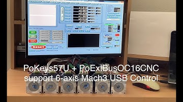 PoKeys57U + PoExtBusOC16CNC Support 6-axis Mach3 USB Control