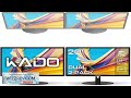 Kado Dual Monitor Setup 2 Pack 20" 1600x900 Computer Monitor 75Hz HD+