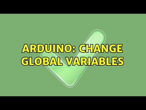 Arduino: Change global