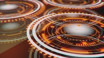 Circular HUD Elements Loopable BG Stock Motion Graphics