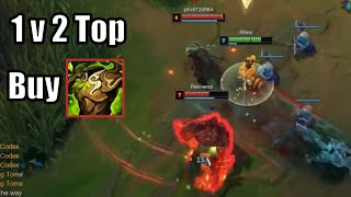 1v2 Top Lane experience: Teemo vs Malphite [Full Match]