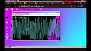 chaotic craziness in bytebeat windows 93