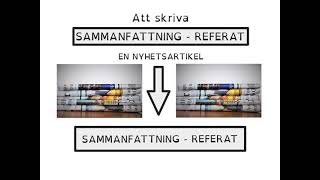 How to Learn Swedish  - Att skriva SAMMANFATTNING - REFERAT