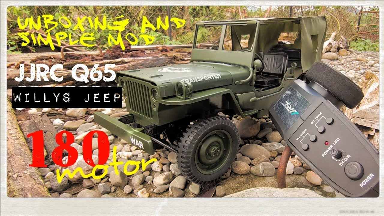 JJRC Q65 110 RC Willys Jeep Unboxing and Simple Mods to