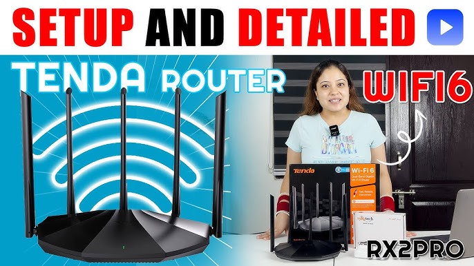 Tenda RX12 PRO WiFi 6 AX3000 Wireless WiFi Dual Band Gigabit AX Router  EasyMesh