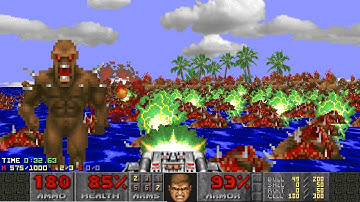 Doom II — Overboard — Map 31 UV-MAX in 1:04.09