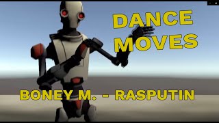 Dancing robot Kyle - Rasputin (by) Boney M. [Unity, Cinemachine, Begginner]