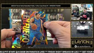 SUPER FUN RIP! CHECK IT OUT! 2023/24 Panini Select Basketball Hobby 12 Box Case Break #1