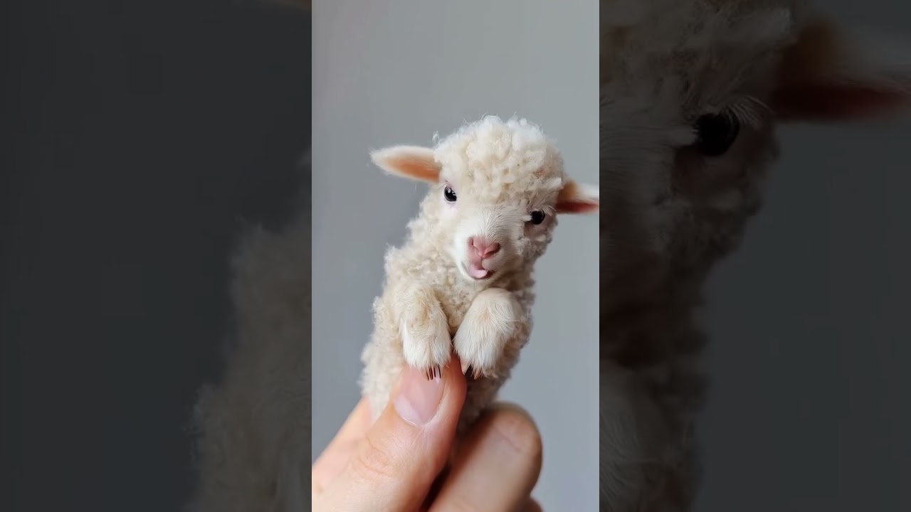 Tiny Creatures Sitting on a Finger Making Cute Noises