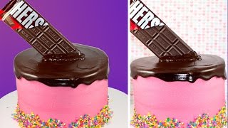 For the printable recipe click here: http://bit.ly/2hqgajb today we're
popping an easy melting hershey bar illusion into a basic birthday
cake and when you s...