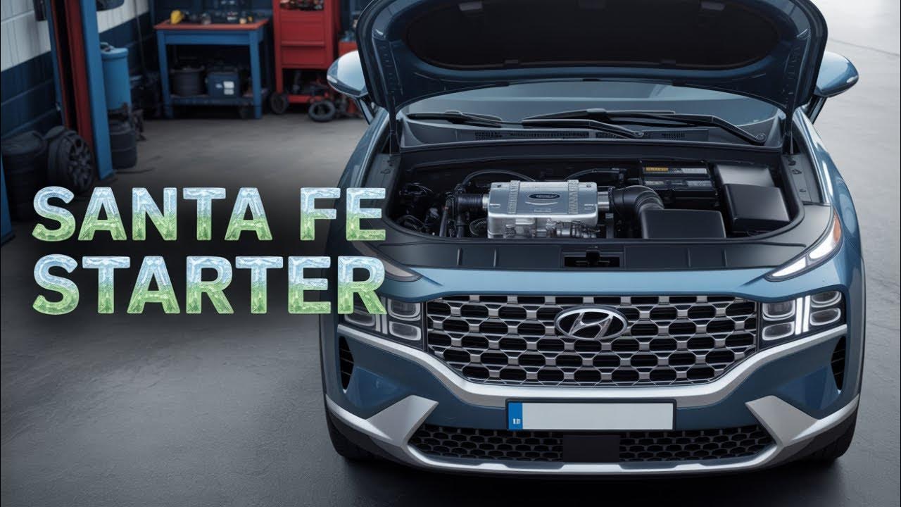 2007 - 2009 Hyundai Santa Fe How to replace starter - YouTube