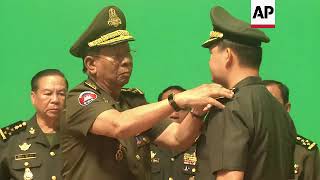 Cambodian army chief promoted to highest rank