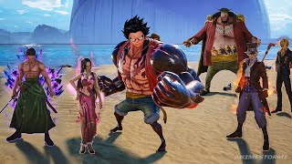 All One Piece Characters Ultimate Attacks & Transformations - JUMP FORCE (4K)