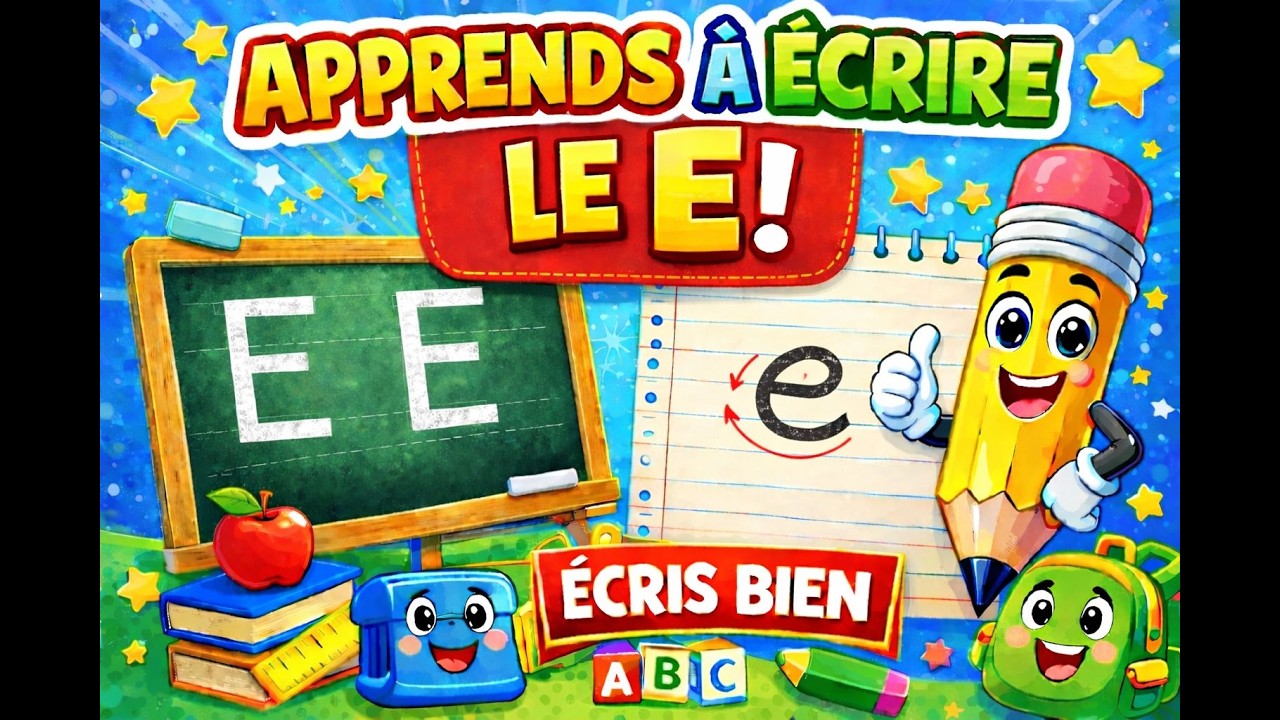 Apprends a écrire la lettre e facilement CP