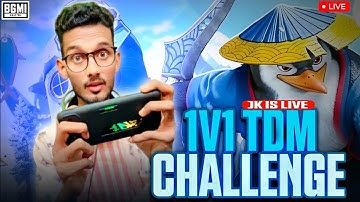 TDM 1V1 CUSTOM ROOM WITH SUBSCRIBERS 🔥🔥|| BOOM BAAM STREAM WITH JKISLIVE 🔥 #bgmilive #pubglive