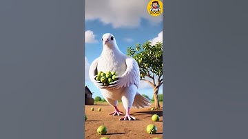 Farmers keep a secret watch because someone is stealing guavas every day 😭 #ai #pigeon #cartoon