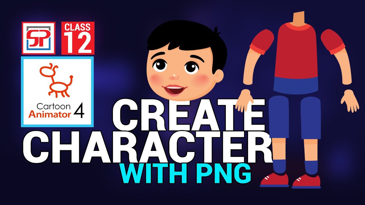 Cartoon Animator 4 : How to Create a Character with PNG | Create Character  | Hindi Tutorial - YouTube