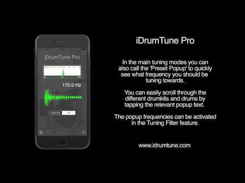 iDrumTune Pro - drum tuner and percussion tuning app overview and tutorial - drum tuning app