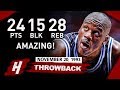 Shaquille O'Neal AMAZING Triple-Double Highlights vs Nets (1993.11.20) - 24 Pts, 28 Rebs, 15 BLOCKS!