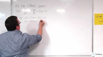 A-Level Further Maths I4-04 2nd Order Differential Equations: Distinct Real Roots Example