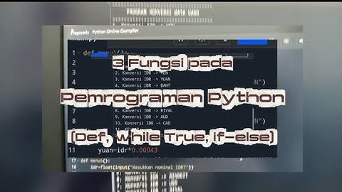 Penjelasan 3 Kerangka Pemrograman Python