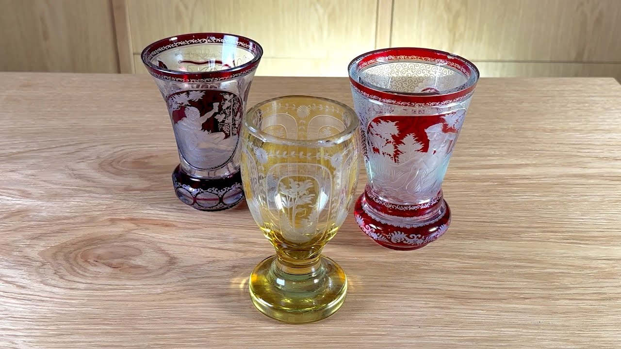 Bohemian crystal glass - F. Egermann - Czech Repuplic 19th century