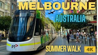 Melbourne summer walk 4K |Melbourne walk 4K