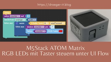 Controlling the RGB matrix of the M5Stack ATOM Matrix with UI Flow