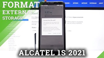 How to Format SD Card on ALCATEL 1S – Remove SD Card Storage