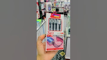 3 in 1 data cable fast charging data cable #music #usbcable #datacable #mobile #smartphone