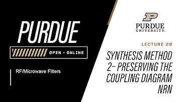 RF/Microwave Filters | Lecture 28 - Synthesis Method 2 - Preserving the Coupling Diagram NRN