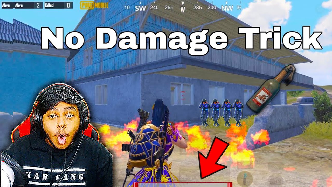 Only 0.0001% know this illegal No DAMAGE Trick | BEST Moments in PUBG Mobile