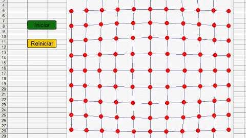 Spring-mass mesh simulation in Excel 3