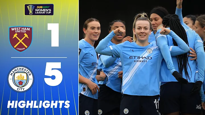 Dominant Man City Progress! 🔥 West Ham v Man City Highlights | Subway Women's League Cup 25/26