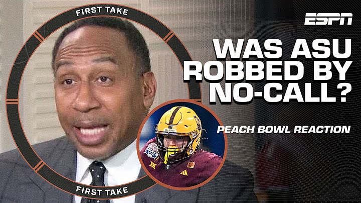 'THAT'S ON YOU' 🗣️ - Stephen A. on if Arizona State was ROBBED by no-call in Peach Bowl | First Take