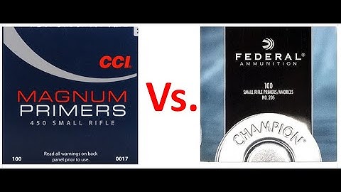 Primer Comparison:  CCI 450 Vs  Federal 205