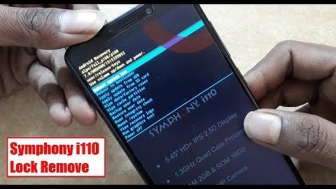 Symphony i110 Hard Reset