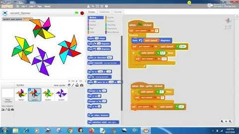 Computer class 9: Introduction to Scratch || Part 5 || Multiple Spinner project